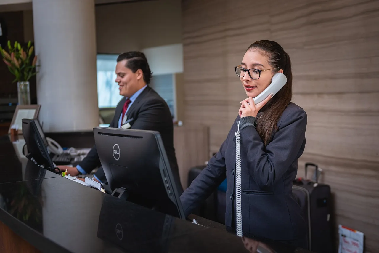 receptionists, phone call, hotel, reception, woman, man, work, attention, lobby, employees, professional, company, assistance, hotel, hotel, hotel, hotel, hotel, reception. How to verify accessible hotel claims before you book in New York City