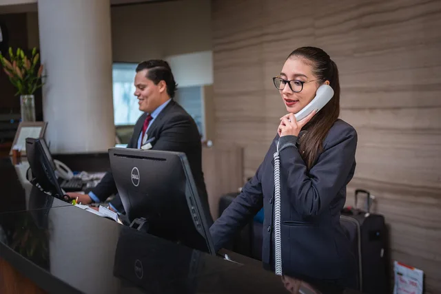 receptionists, phone call, hotel, reception, woman, man, work, attention, lobby, employees, professional, company, assistance, hotel, hotel, hotel, hotel, hotel, reception. How to verify accessible hotel claims before you book in New York City