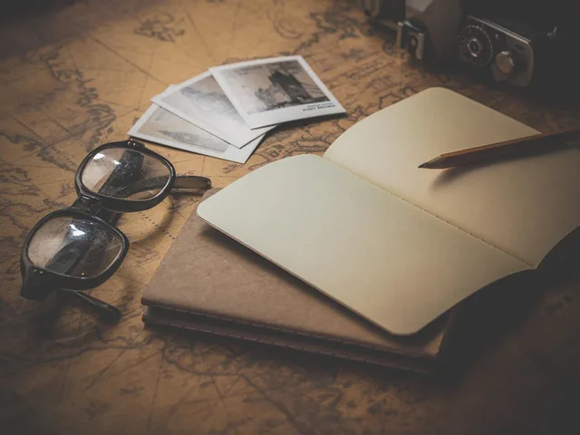 notepad, glasses, travel, planning, page, notes, paper, vacation, trip, desk, photographs, write, concept, old, retro, antique, vintage, classic, travel, travel, travel, travel, travel, planning, paper, write, vintage. 9 weeks out to departure day: planning a wheelchair accessible trip